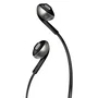 JBL Tune 205 Auriculares Intrauditivos con Micrófono, Cable Plano, Control Remoto, Jack 3.5mm, Negro, Pure Bass Sound - Ref: JBLT205BLKE